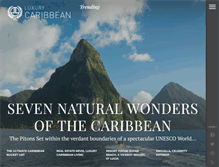 Tablet Screenshot of luxury-caribbean-news.com
